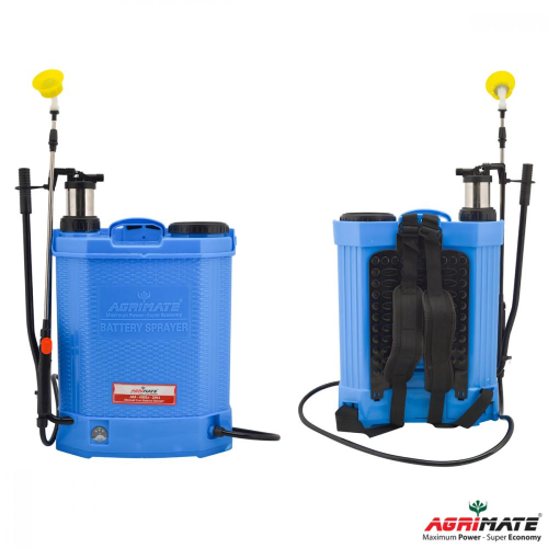 AM 405EZ 16LTR BACKPACK 2 IN 1 WITH 12V/8AH-AGRIMATE SPRAYER