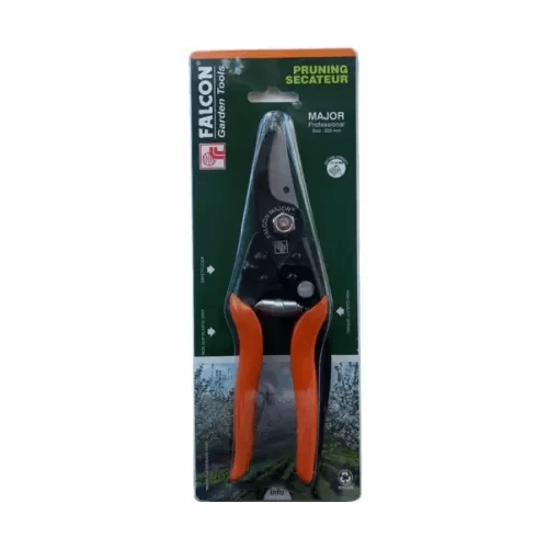 FALCON Professional Pruner 225mm (Secateurs with PVC Grip Steel Handle